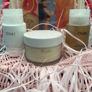 OUAI Body Cleanser, Crème, and Detox Shampoo Set Plus bonus